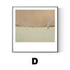 Pintura decorativa cuadrada abstracta a mano alzada estilo nórdico personaje concepto artístico pintura de restaurante pintura para colgar en mesa de comedor mural fresco de nicho