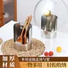 Suporte de Tampa de Panela de Aço Inoxidável 304 Bancada Multifuncional Suporte para Concha e Hashi Rack de Armazenamento Artefato de Armazenamento para Cozinha Doméstica