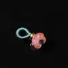 Ágata Natural Calcedonia Tallada Vaina de Semilla de Loto Estilo Cuerda Pixiu Cubo de Azúcar Cuenta Única Cuentas Sueltas Accesorios para Pulsera DIY