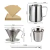 Ferramentas para Café Latte Art em Aço Inoxidável Copo de Extração Jarra para Espumar Leite Recipiente para Latte Art com Balança Filtro Manual para Coar Papel Filtro