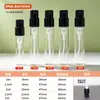 Em estoque: Mini frascos de perfume recarregáveis ​​de 1ml e 2ml, frascos de amostra transparentes, frascos de vidro com spray de encaixe, tamanho ideal para viagens.