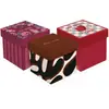 Caixa de presente (com tampa) 13X13X13Cm (S) - Caixa com 10 Unidades Sortidas