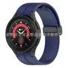 Para Samsung watch4/5 Hebilla Plegable Correa de Silicona para Samsung watch5 pro Pulsera de Silicona de Color Sólido