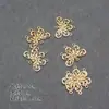 DIY Haste de cabelo estilo antigo Hanfu Material Noiva Coroa de Fênix Pingente de passo balançante com conexão de cobre puro Peça de metal de ferro Pingente