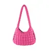 Bolsa Plissada Nuvem Xadrez Mais Vendida Transfronteiriça Feminina Transversal Bolsa Jaqueta de Penas Inverno Deslocamento Bolsa de Braço Axila