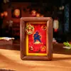 Thangka Cinco Divindades da Riqueza Madeira Maciça de Nogueira Preta Ornamento Atrator de Fortuna Souvenir da Área Cênica do Palácio de Potala Bênção do Templo Criação Cultural