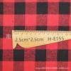 18 piezas sarga mezclada lijado por un lado rojo y negro a cuadros camisa falda tejido para prenda franela mezclada por un lado