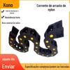 Máquina de corrente de arraste de nylon reforçada bidirecional tipo S rosqueamento de cadeia de arraste de engenharia de plástico de engenharia de corrente de arraste corrente de tanque fechada
