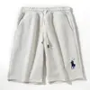 Pantalones Cortos de Algodón Finos, Pantalones Cortos Versátiles Casuales Paul Sports para Hombre, Pantalones de Cinco Puntos Rectos Sueltos de Algodón Puro de Verano con Bordado