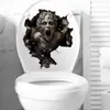 Elementos de terror y suspense con temática de Halloween, pegatinas de pared de zombis, calcomanías autoadhesivas para decoración de sala de estar, recibidor y baño.