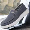 Zapatos de Hombre Talla 45, Talla 48, Zapatos de Lona, Zapatos Casuales sin Cordones para Hombre, Zapatos de Tela Old Beijing, Versátiles, Transpirables, Ligeros