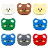 Suministro Directo de Fábrica de Nuevos Accesorios de Plástico de Forma de Animal Oso de Dibujos Animados Coloridos de Botón Alto para Ropa Infantil al por Mayor