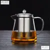 Colador de té integrado juego de té taza Gongdao para dividir el té mango de madera extra grueso taza Gongdao de vidrio mar de té tetera mango lateral engrosado resistente al calor