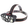 Faro LED brillante transfronterizo para deportes de carrera, luz de trabajo montada en la cabeza, recargable por USB, pesca en la naturaleza, faro de matriz multicore