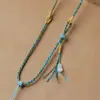 Cordón de Collar Tibetano Tejido a Mano con Cera de Abeja, Juego Cultural, Amuleto de Buda, Cordón de Thangka, Lanyard Tejido a Mano para Colgante