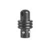 Adaptador A8 preto para conectar encaixe de fivela de esfera de aço plana e espinha de peixe