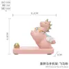 Suporte de Celular para Mesa Desenho Animado Tendência Cavalo Tang Gordo Resina Artesanato Criativo de Mercado Estação de Trabalho Enfeites Decorativos Interessantes