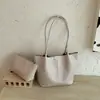 Bolso de mano tejido estilo vintage 2026 transfronterizo, Bolso de hombro simple de gran capacidad, Bolso versátil para ir al trabajo y uso diario Madre e Hijo