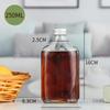 Celebridad de Internet 50ML100ML200ML250ML350ML500ML botella de vidrio para bebida extracto frío café jugo con tapa