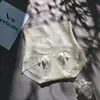"Renda Esculpida Leve" Calcinha Modeladora Jacquard de Cintura Alta Estilo Chinês para Mulheres, Controle Poderoso da Barriga e Modelagem Corporal Calcinha Triângulo para Mulheres
