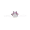 Aretes de Titanio Modernos F136 Aleación de Titanio Pata de Gato Incrustada con Circonita Clavos para Cartílago Auricular G23 Titanio Labio Studs Studs Nasales Joyería para Piercings Venta al por Mayor