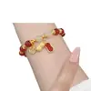Douyin Coisas Boas Pulseira de Amendoim Imitando Jade para Meninas, Design Único Isn Joias Novas 2022
