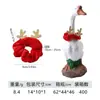Navidad Transfronteriza 23 pulgadas Accesorios de Ganso para Porche, Varios Sombreros de Reno, Pajaritas de Árbol de Navidad, Decoraciones de Porche, Ganso Blanco Grande