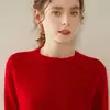 Suéter de Cachemira para Mujer Otoño/Invierno 2026 con Hombro Raglán y Cuello Redondo, Diseño Versátil, Tejido de Lana