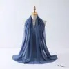 Modelo Nuevo de Venta Caliente Transfronteriza Chal Malasio de Color Sólido Bufanda de Gasa Amazon Aliexpress