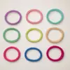 2026 Novo Elástico de Borracha Espesso e de Alta Elasticidade para Prender Cabelo de Mulheres, Corda de Cabelo com Argola de Toalha de Nylon para Rabos de Cavalo Altos, Acessório de Cabelo