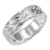 Anillo de vid minimalista repujado transfronterizo, diseño elegante, anillo conmemorativo de viaje, joyería versátil de aleación de zinc personalizada