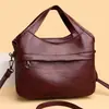 Bolso de Mujer 2026 Nuevo Vintage Piel Suave Bolso Cruzado para Dama Bolso de Hombro Versátil Bolso de Mano de Gran Capacidad Comercio Exterior Transfronterizo