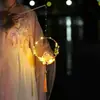 Linternas de Conejo Brillantes del Festival de Medio Otoño, Linternas de Estilo Tradicional, Linternas de Palacio Portátiles para Niños, Accesorios para Fotos de Hanfu, Linternas Realistas