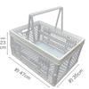 Cesta de armazenamento dobrável japonesa Piquenique Cesta de compras portátil do supermercado Multi-funcional conveniente cesta de compras de plástico