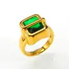 Anillo de Acero de Titanio Cuadrado con Diamantes de Alto Grado, Diseño de Nicho de Moda Ins para Mujer, Anillo Versátil para el Dedo Índice