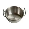 Tigela binaural de aço inoxidável estilo coreano para lanche, tigela de vinho de arroz, tigela de salada, tigela de molho para panela quente, cesta de frutas frita, tigela pequena