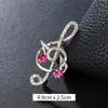 Moda Europea y Americana Broche de Lujo de Alta Gama Corsage Creativo de Nota Pin para Ropa Accesorios para Ropa Símbolos Musicales Femeninos