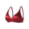Tangge Primavera y Verano Sujetador Push-up de Seda de Morera de Doble Cara Sin Aro Seda Brillante Satén 19 mm Ropa Interior Fina