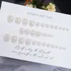 32 piezas de uñas postizas de verano para dedos del pie, galvanizadas y engrosadas, parches de uñas removibles, estilo Hailey