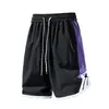 Pantalones Cortos de Retazos de Secado Rápido para Hombre, Estilo Veraniego Delgado, Pantalones Cortos Deportivos de Playa Versátiles a la Moda, Pantalones Cortos Casuales a la Rodilla