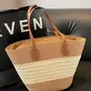 Bolso Tejido de Rafia Estilo Vacaciones Coreanas para Mujer Bolso Tote de Gran Capacidad Estilo Vacaciones de Verano Bolso de Hombro de Celebridad de Internet