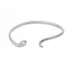 Pulsera de Serpiente de Acero Inoxidable y Oro de 18 Quilates para Mujer, Joyería de Moda de Apertura Amplia Europea y Americana Transfronteriza, Popular en Forma de Serpiente Oro Rosa