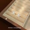 Novos Brincos Flor de Íris Estilo Chinês Francês Super Fada Brincos de Flor Artísticos Elegantes Frios Acessórios de Orelha Tendência Ins