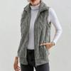 Outono/Inverno 2026 Comércio Exterior Independente Desejo Top Novo Modelo Amazon Acolchoado Jacquard Fleece Dupla Face Sem Mangas Colete para Mulheres