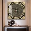 Altar Oro Negro Thangka Pintura Colgante Verdad de Seis Sílabas Sutra del Corazón Murales de Entrada Luz Dorada Lujo Pintura Decorativa Sutra del Corazón Xizang