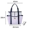 Bolsa de Maquillaje Portátil de Malla, Neceser de Gran Capacidad, Bolsa de Almacenamiento Portátil Multifuncional, Bolsa Portátil para Almacenamiento de Cosméticos