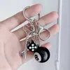 Colgante de Joyería con Dados de Amazon Transfronterizo Llavero de Billar Bola Ocho Hebilla de Bolsa de Billar Colgante Pequeño Decorativo Joyería