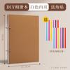 Organizar Plegado DIY Retro en Blanco Apilable Libro Conmemorativo Viajes Álbum de Fotos Grande Hecho a Mano Tarjeta Negra Libro de Registro