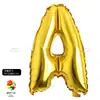 Balão Alfanumérico Médio Dourado e Prata de 32 polegadas Decoração de Aniversário Folha de Alumínio Festa de Casamento Conjunto de Filme de Alumínio Arranjo Balão