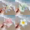 Presilha de Cabelo Infantil Flor Estrela do Mar Tema Oceano para Meninas, Grampo Pinça para Franja Lateral com Atmosfera de Fada Costeira para Fotos